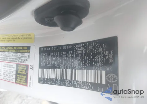 2012 Toyota Corolla S из США, поврежденный, VIN 2T1BU4EE7CC859329